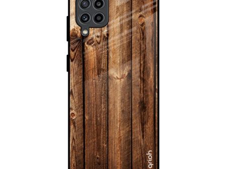 Timber Printed Glass Case for Samsung Galaxy M32 Online now