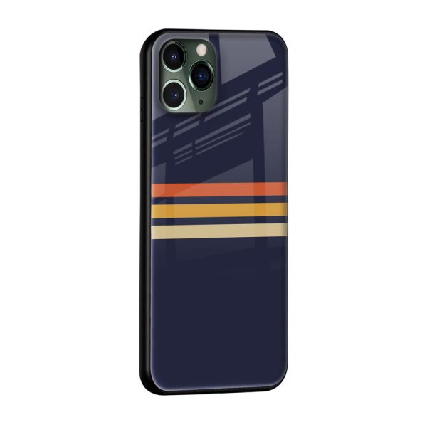 Tricolor Stripes Glass Case For iPhone 13 Cheap