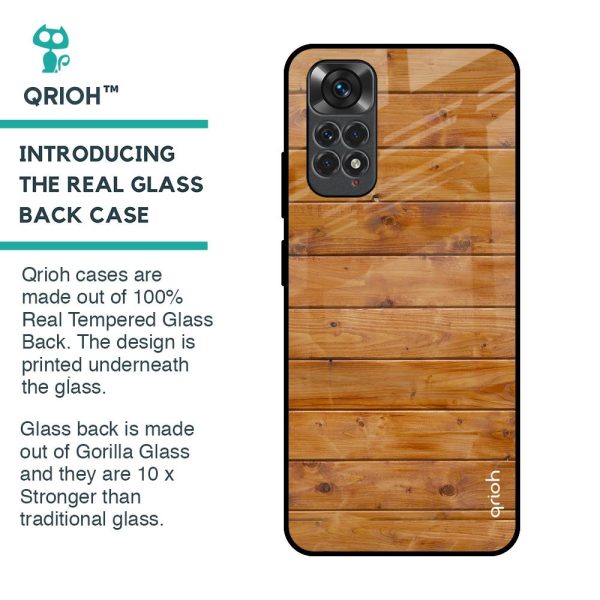 Timberwood Glass Case for Redmi Note 11 Fashion