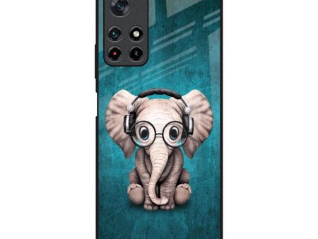 Adorable Baby Elephant Glass Case For Redmi Note 11T 5G Online now