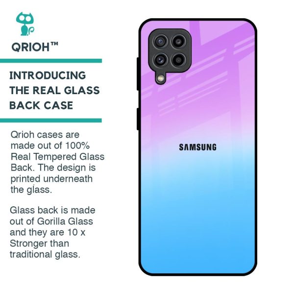 Unicorn Pattern Glass Case for Samsung Galaxy M32 For Cheap