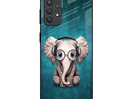 Adorable Baby Elephant Glass Case For Samsung Galaxy M32 5G on Sale