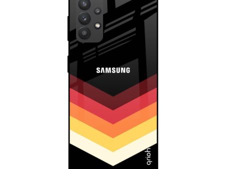 Abstract Arrow Pattern Glass Case For Samsung Galaxy M32 5G Online Sale