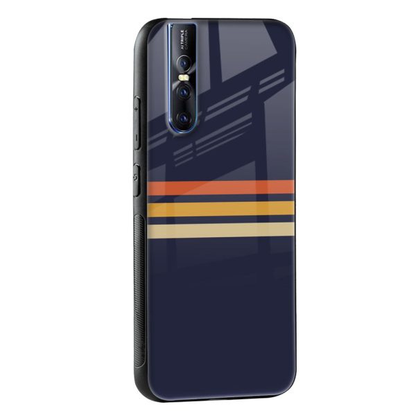 Tricolor Stripes Glass Case For Vivo V23 Pro 5G For Sale