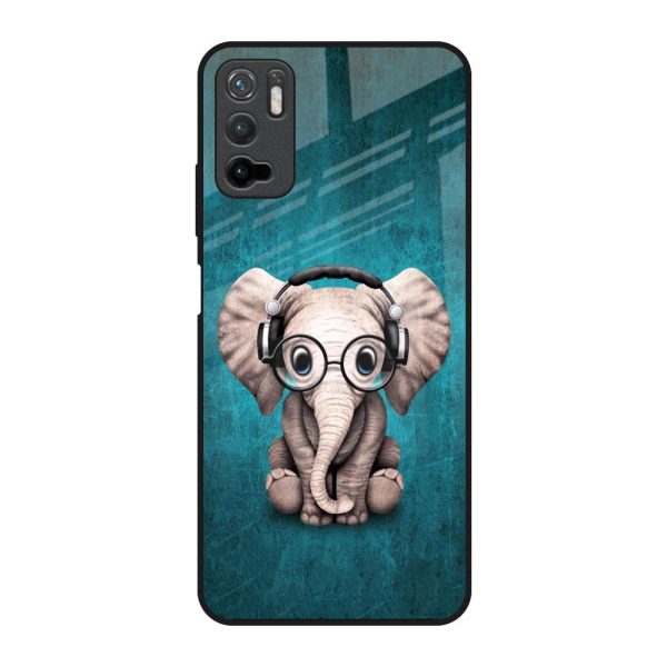 Adorable Baby Elephant Glass Case For Redmi Note 10T 5G Online