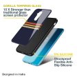 Tricolor Stripes Glass Case For OnePlus Nord CE 2 5G Fashion