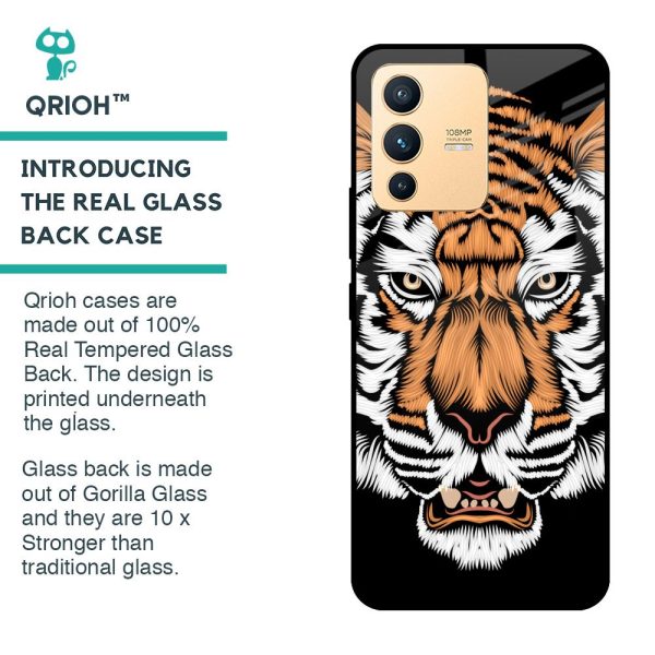 Angry Tiger Glass Case For Vivo V23 Pro 5G Supply