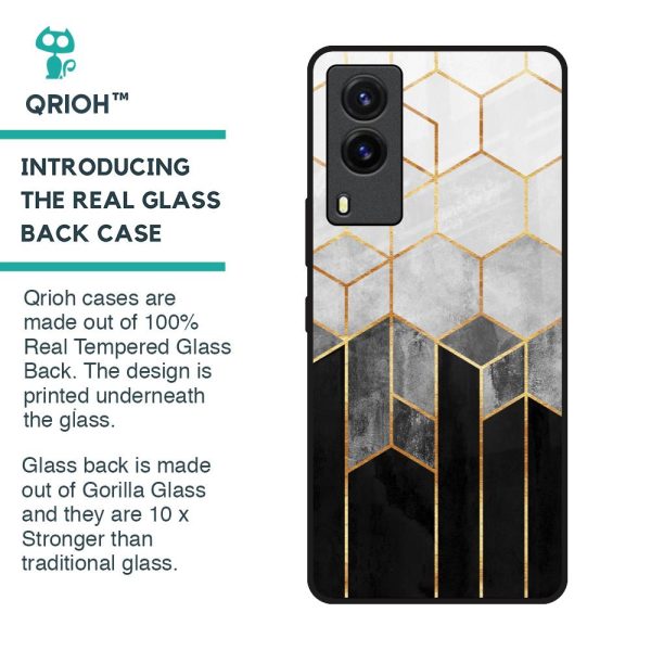 Tricolor Pattern Glass Case for Vivo V21e Discount