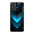 Vertical Blue Arrow Glass Case For Realme 9i Online now