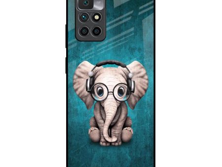 Adorable Baby Elephant Glass Case For Redmi 10 Prime Discount