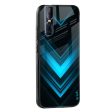 Vertical Blue Arrow Glass Case For Vivo V23 Pro 5G Discount