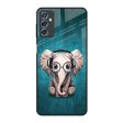 Adorable Baby Elephant Glass Case For Samsung Galaxy M52 5G Online Hot Sale