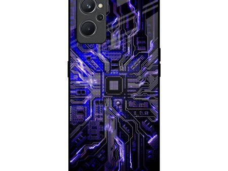 Techno Color Pattern Glass Case For Realme 9i on Sale