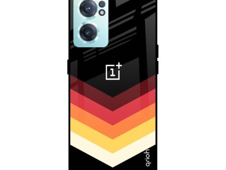 Abstract Arrow Pattern Glass Case For OnePlus Nord CE 2 5G Online now