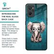 Adorable Baby Elephant Glass Case For Realme 9i Fashion