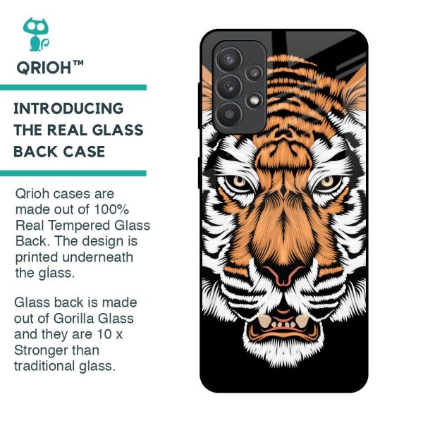 Angry Tiger Glass Case For Samsung Galaxy M32 5G Supply