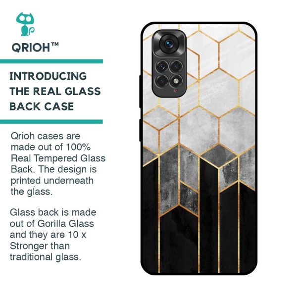 Tricolor Pattern Glass Case for Redmi Note 11 Online