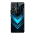 Vertical Blue Arrow Glass Case For Vivo X70 Pro Plus Hot on Sale