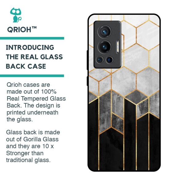 Tricolor Pattern Glass Case for Vivo X70 Pro Discount