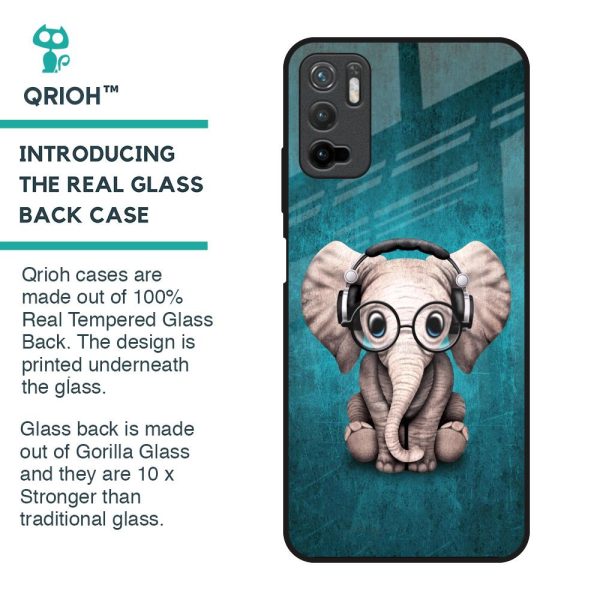 Adorable Baby Elephant Glass Case For Redmi Note 10T 5G Online