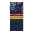 Tricolor Stripes Glass Case For Samsung Galaxy M52 5G Sale