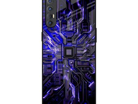 Techno Color Pattern Glass Case For Oppo Reno 3 Pro Hot on Sale