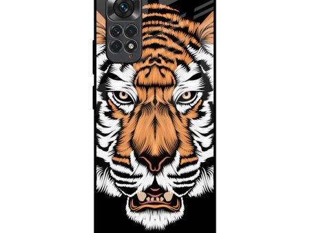 Angry Tiger Glass Case For Redmi Note 11S Hot on Sale