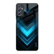 Vertical Blue Arrow Glass Case For Samsung Galaxy M52 5G Supply