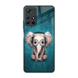 Adorable Baby Elephant Glass Case For Poco M4 Pro 5G Fashion