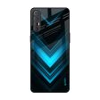 Vertical Blue Arrow Glass Case For Oppo Reno 3 Pro Hot on Sale