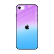 Unicorn Pattern Glass Case for iPhone SE 2022 For Sale