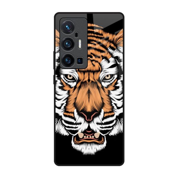 Angry Tiger Glass Case For Vivo X70 Pro Plus on Sale