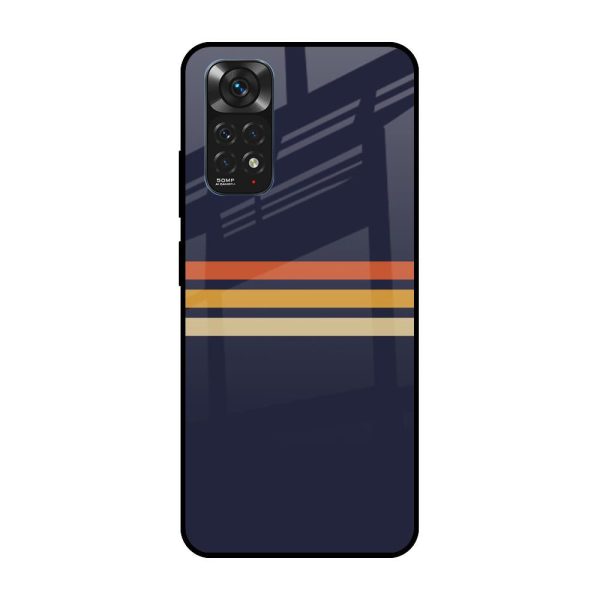 Tricolor Stripes Glass Case For Redmi Note 11S Cheap