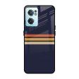 Tricolor Stripes Glass Case For OnePlus Nord CE 2 5G Fashion