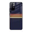 Tricolor Stripes Glass Case For Redmi Note 11T 5G For Discount