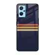 Tricolor Stripes Glass Case For Realme 9i Online Hot Sale