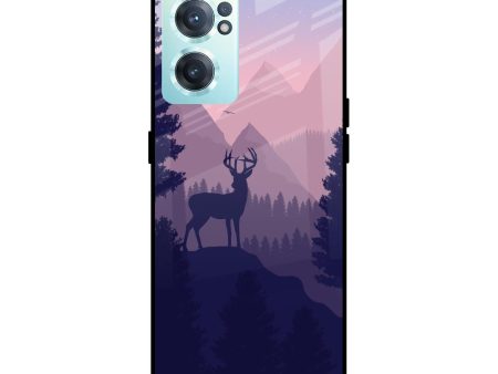 Deer In Night Glass Case For OnePlus Nord CE 2 5G For Sale