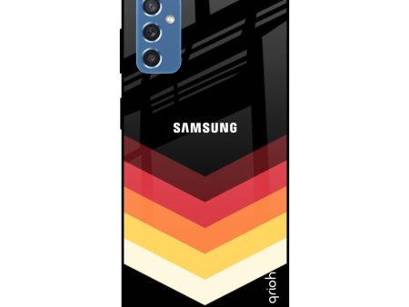 Abstract Arrow Pattern Glass Case For Samsung Galaxy M52 5G Online Sale