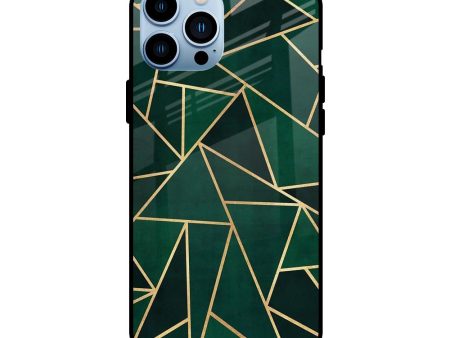 Abstract Green Glass Case For iPhone 13 Pro Hot on Sale