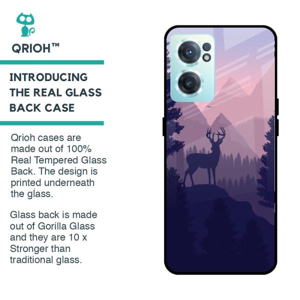 Deer In Night Glass Case For OnePlus Nord CE 2 5G For Sale