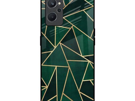 Abstract Green Glass Case For Realme 9i For Cheap