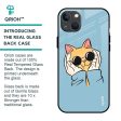 Adorable Cute Kitty Glass Case For iPhone 13 mini For Sale