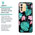 Tropical Leaves & Pink Flowers Glass case for Vivo V23 Pro 5G Cheap